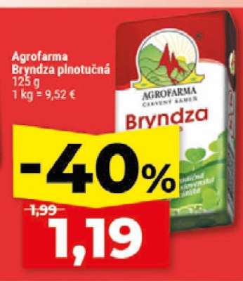 AGROFARMA Bryndza plnotučná