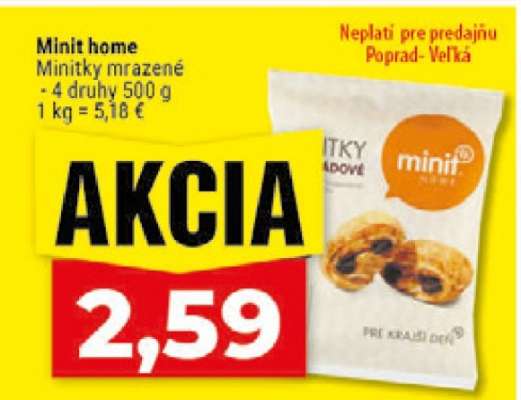 Minit home Minitky mrazené
