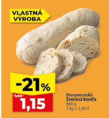 Staromestská Žemľová knedľa