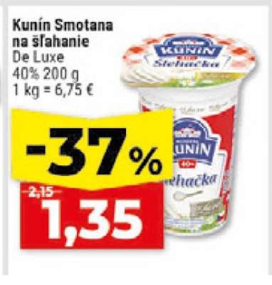 KUNÍN SMOTANA NA ŠĽAHANIE DE LUXE