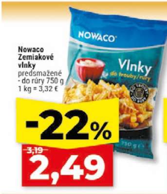 Nowaco Zemiakové vlnky