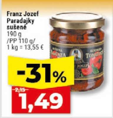 Franz Jozef Paradajky sušené