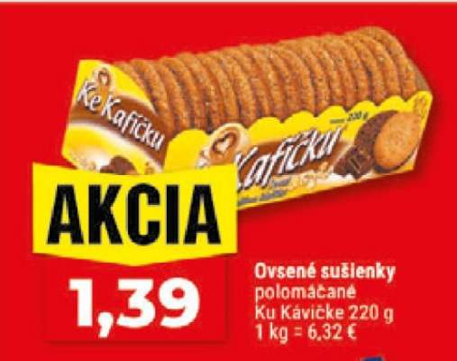 Ovsené sušienky polomáčané ku kávičke