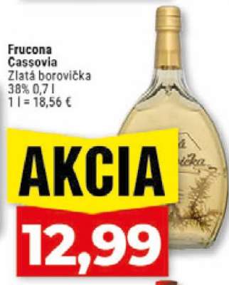 Fručona Cassovia Zlatá borovička