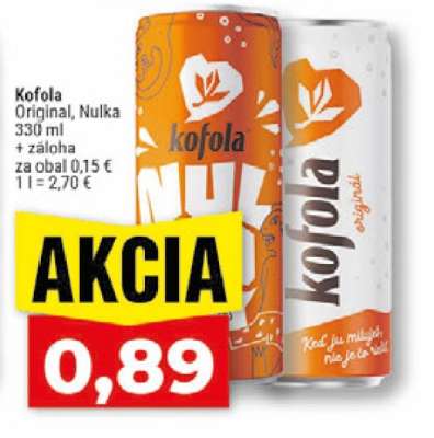 Kofola Original, Nulka