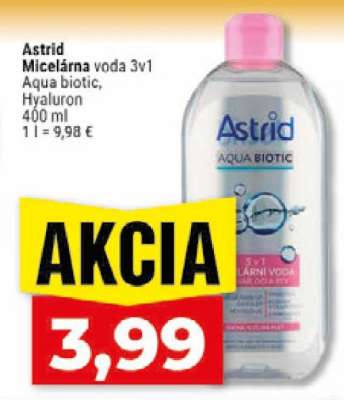 Astrid Micelárna voda 3v1