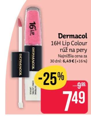Dermacol 16H Lip Colour rúž na pery