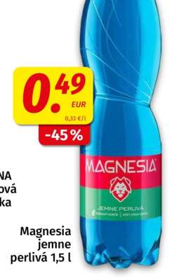 Magnesia jemne perlivá 1,5 l