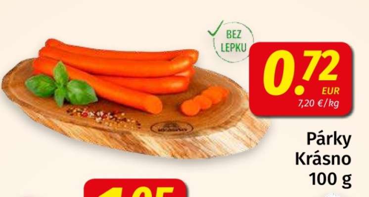 Párky Krásno 100 g
