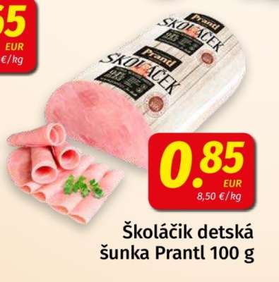 Školáčik detská šunka Prantl 100 g