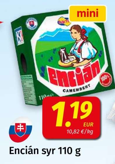 Encián syr 110 g