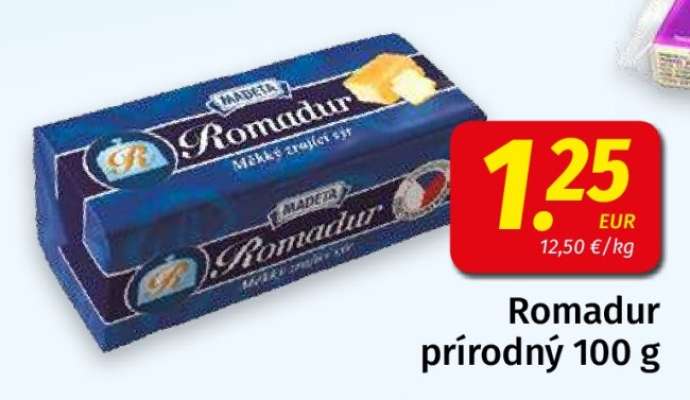 Romadur prírodný 100 g