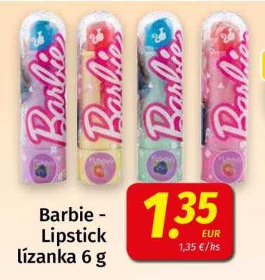 Barbie - Lipstick lízanka 6 g