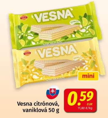Vesna citrónová, vanilková 50 g