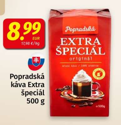 Popradská káva Extra špeciál 500 g