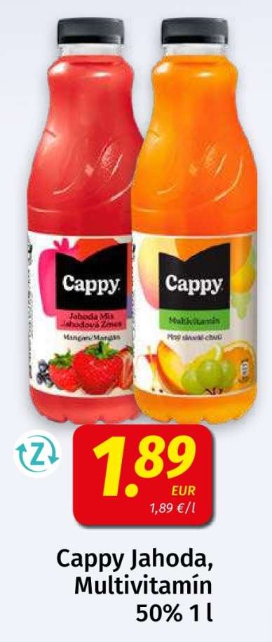 Cappy Jahoda, Multivitamín 50% 1 l