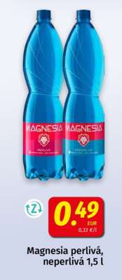 Magnesia perlivá, neperlivá 1,5 l