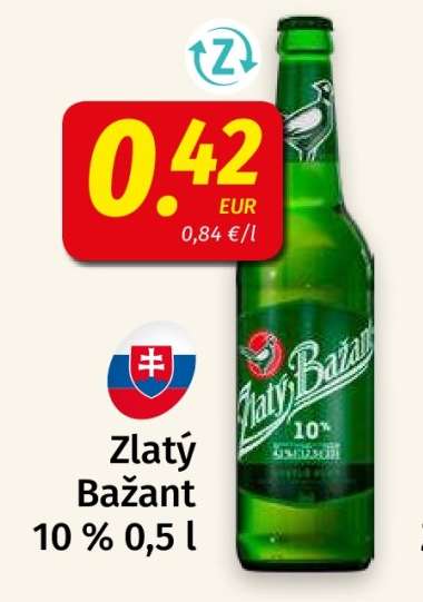 Zlatý Bažant 10% 0,5 l