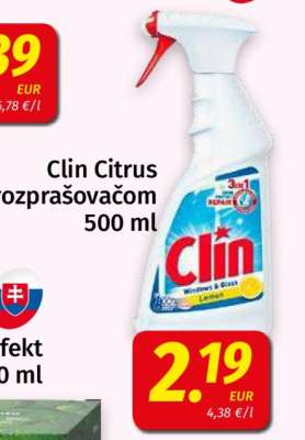 Clin Citrus rozprašovačom 500 ml