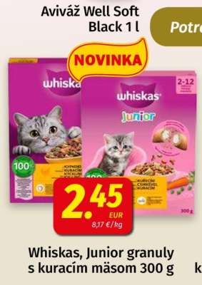 Whiskas, Junior granuly s kuracím mäsom 300 g
