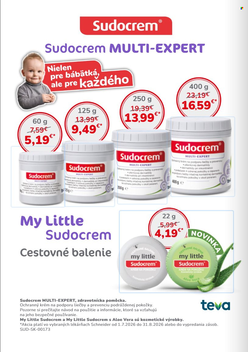 Leták Schneider Lekáreň - 1.7.2026 - 31.8.2026. Strana 10