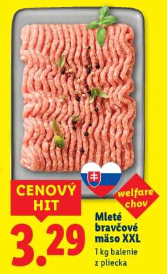 Mleté bravčové mäso XXL