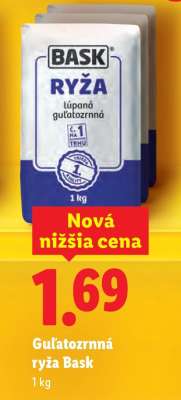 Guľatozrnná ryža Bask