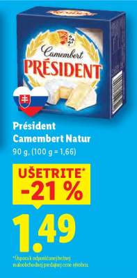 Président Camembert Natur
