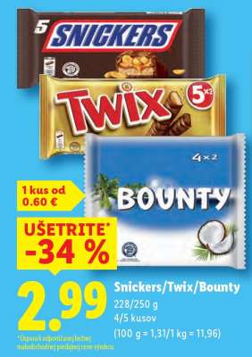 Snickers/Twix/Bounty