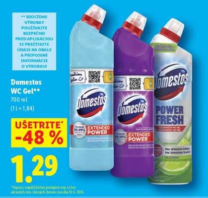 Domestos WC gél