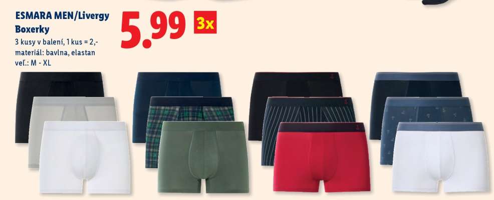 ESMARA MEN/Livergy Boxerky
