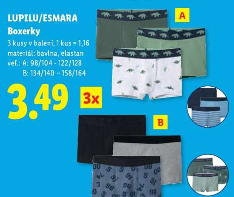 LUPILU/ESMARA Boxerky