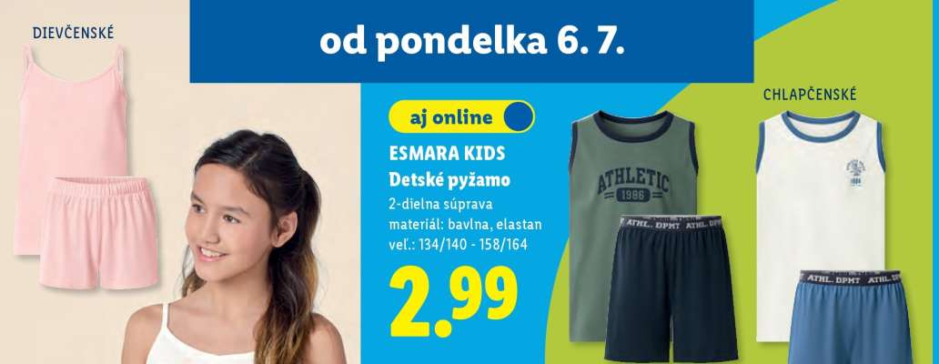 ESMARA KIDS Detské pyžamo
