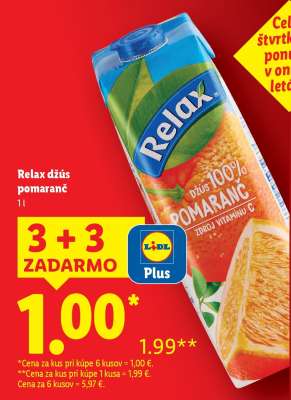 Relax džús pomaranč