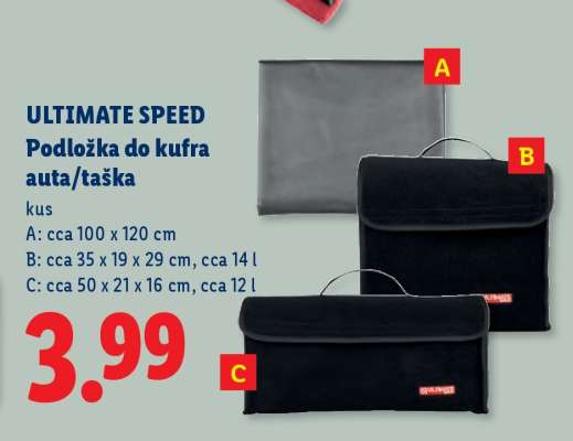 ULTIMATE SPEED Podložka do kufra auta/taška