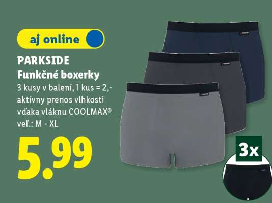 PARKSIDE Funkčné boxerky