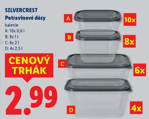 Silvercrest Potravinové dózy