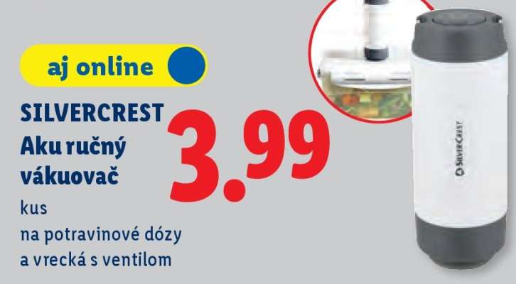 SILVERCREST Aku ručný vákuovač