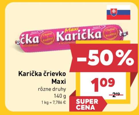 Karička črievko Maxi