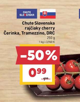 Chute Slovenska rajčiaky cherry Čerinka, Tramezzino, DRC