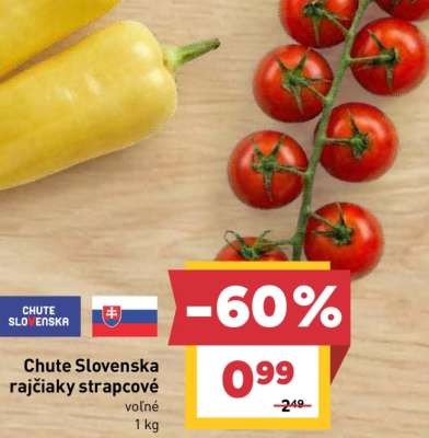 Chute Slovenska rajčiaky strapcové