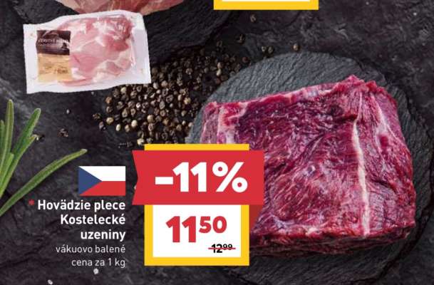 Hovädzie plece Kostelecké uzeniny
