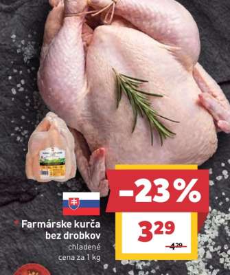 Farmárske kurča bez drobkov