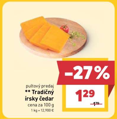 Tradičný Írsky čedar