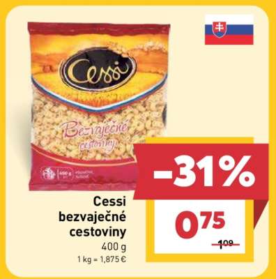 Cessi bezvaječné cestoviny