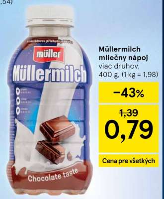 Müllermilch mliečny nápoj