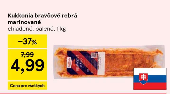 Kukkonia bravčové rebrá marinované