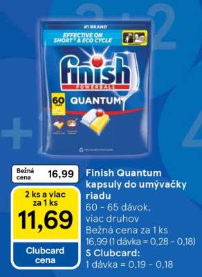 Finish Quantum kapsuly do umývačky riadu