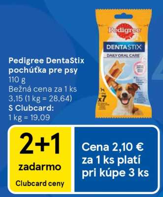 Pedigree Dentastix pochúťka pre psy