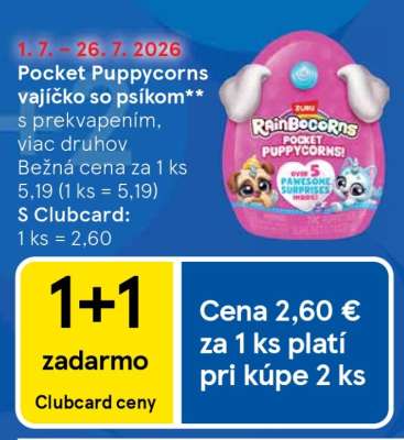 Pocket Puppycorns vajíčko so psíkom**